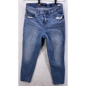 Lucky Brand Ava Crop Jeans Women’s Size 12 Blue Denim Mid Rise Western Casual